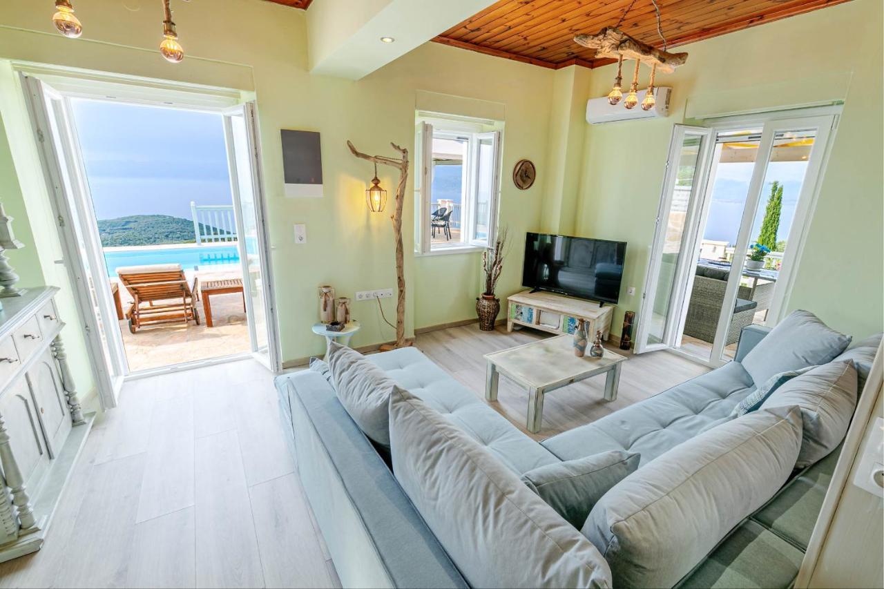 Villa Orizontas Corfu, Private Villa With Breathtaking Views Loutses Exterior photo